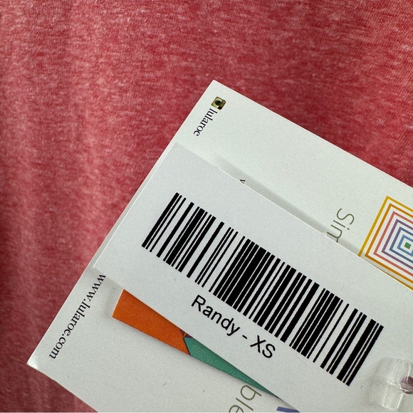 LuLaRoe Randy Long Sleeve Raglan Top Heathered Blue & Pink Size XS - Picture 4 of 8